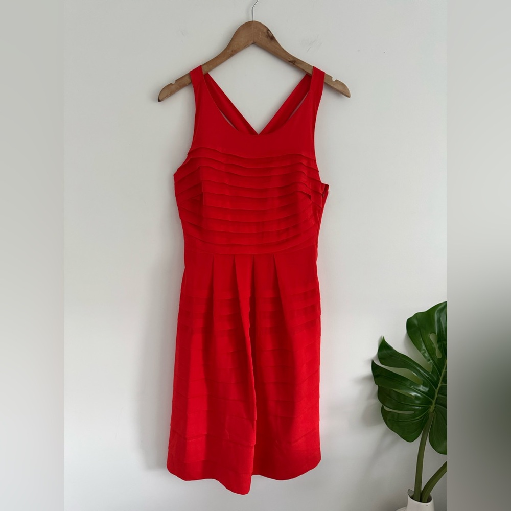 Eva Franco Vibrant Red Midi Dress